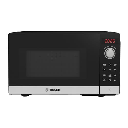 Bosch – Microondas libre instalación, Serie 2, 8 programas automáticos, Acero inoxidable, FEL023MS2