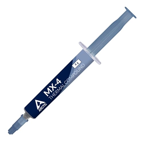 ARCTIC MX-4 (4 g) – Premium Performance Pasta Térmica para Todos los procesadores (CPU, GPU – PC, PS4, Xbox), Muy Alta conductividad térmica, Larga Durabilidad, Aplicación Segura, No conductora