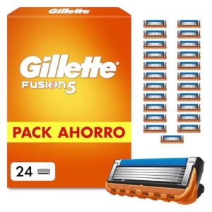 Gillette Fusion5 Cuchillas de Afeitar Hombre, Pack de 24