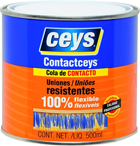 Ceys – Cola de contacto – Uniones resistentes – 100% flexible – 500 ml