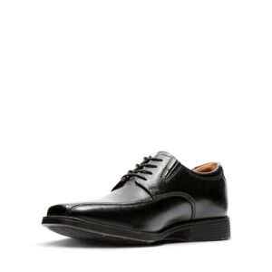 Clarks Tilden Walk, Zapatos para Hombre, Negro Black Leather 107, 43 EU