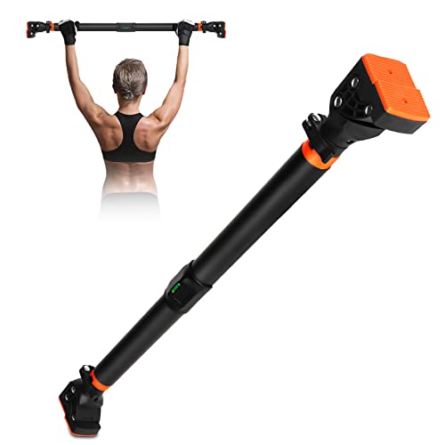 Barra de Dominadas sin Tornillos, Barra de Ejercicio para Pared, Ajustable 72-110cm, hasta 200 kg, Barra de Entrenamiento para Puerta Bloqueo Auto para Gimnasio en Casa Físico (72-95cm)
