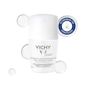 Vichy, Desodorante Bola Reguladora, Piel Sensible, Eficacia 48h, 50 ml