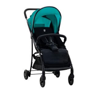 Asalvo MILÁN Silla de Paseo Ultraligera para bebé, Carrito de paseo, Respaldo Reclinable, Cochecito urbano, Arnés 5 Puntos, SPF50+, Capota con Ventana, Manejable, Máxima Seguridad, Hasta 15 kg, Verde