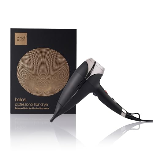 ghd Helios – Secador de Pelo Profesional, Ligero, Secado Rápido – Negro