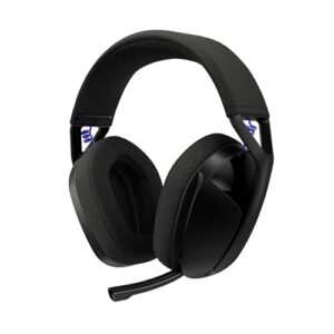 Logitech G G321 Lightspeed, Auriculares inalámbricos Bluetooth para Gaming | Comodidad y ajuste dinámicos, micrófono de varilla 16 khz, PC, PS4, PS5, Nintendo Switch y dispositivos móviles – Negro
